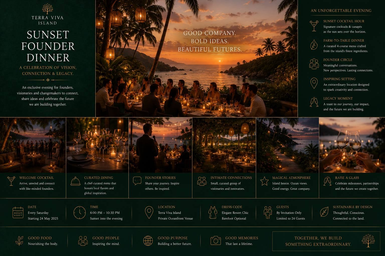 Sunset founder dinner