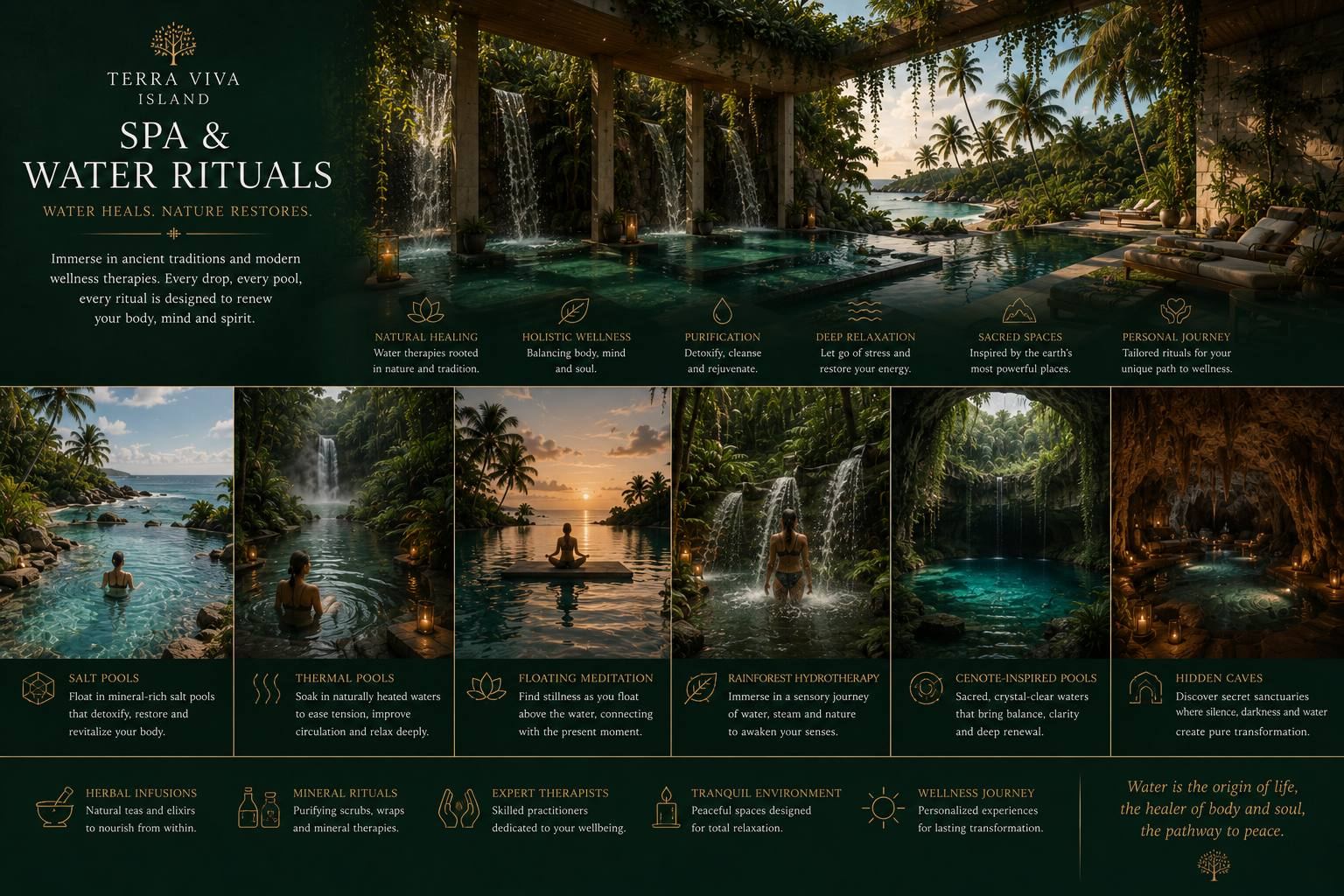 Spa and water rituals